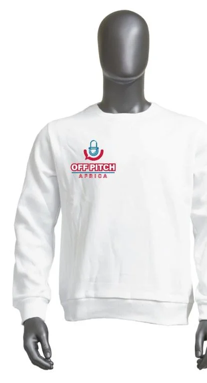 Off Pitch Africa hoodie, white, front logo